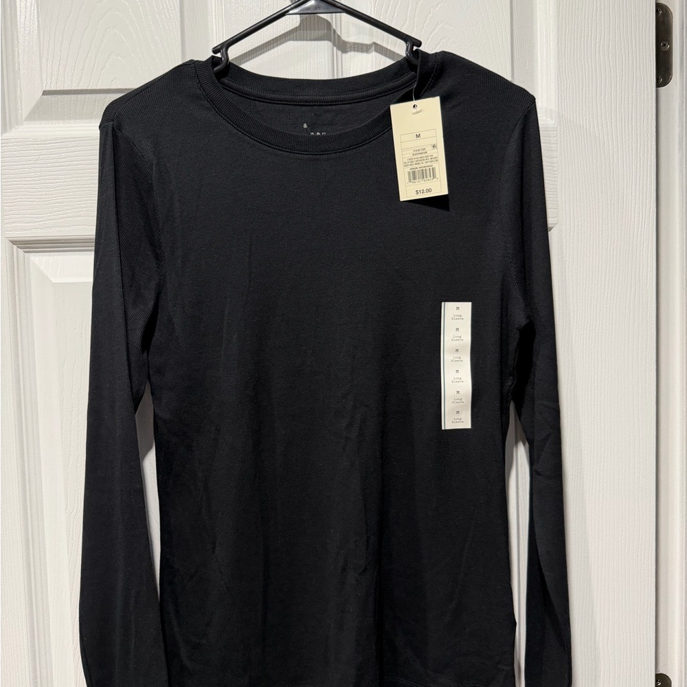 a new day Classic Black Long Sleeve Tee